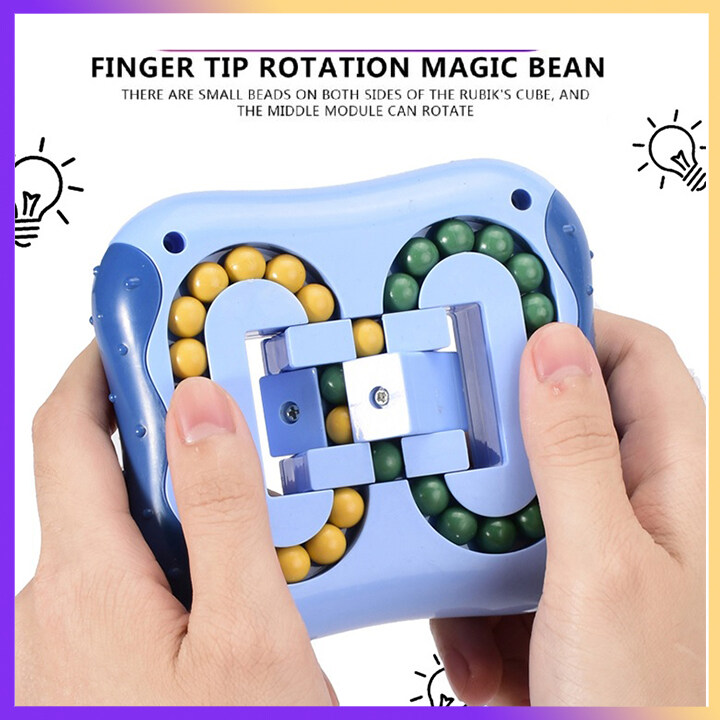Magic Bean Fidget Cube Toys | Brain Teaser Puzzle Game for All Ages | Birthday Gift for Kids Boys and Girls | Educational Early Learning Rubik Cube School Toy